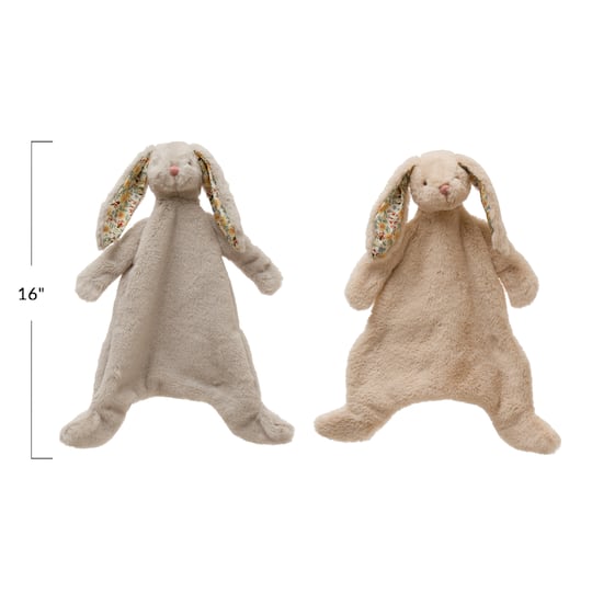 16&#x22; Plush Bunny Snuggle Toy Set